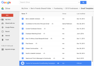 Rose and Qiana's email templates for various concurrent campaigns. 